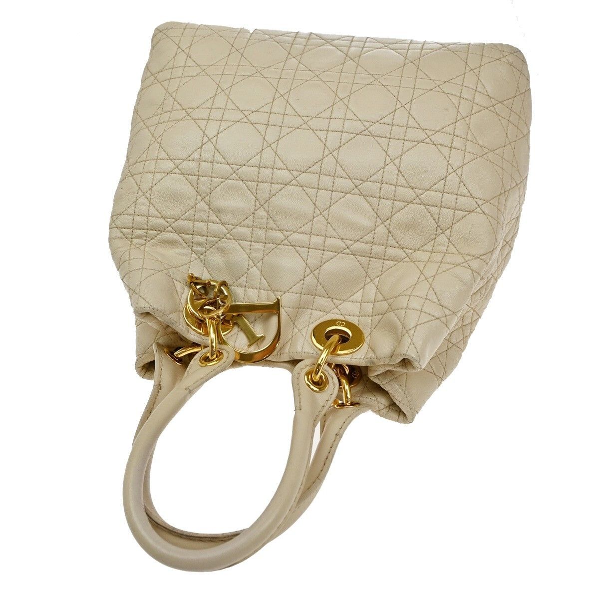 Dior Christian Dior Lady Cannage Tote Leather Size ONE SIZE - 10 Thumbnail