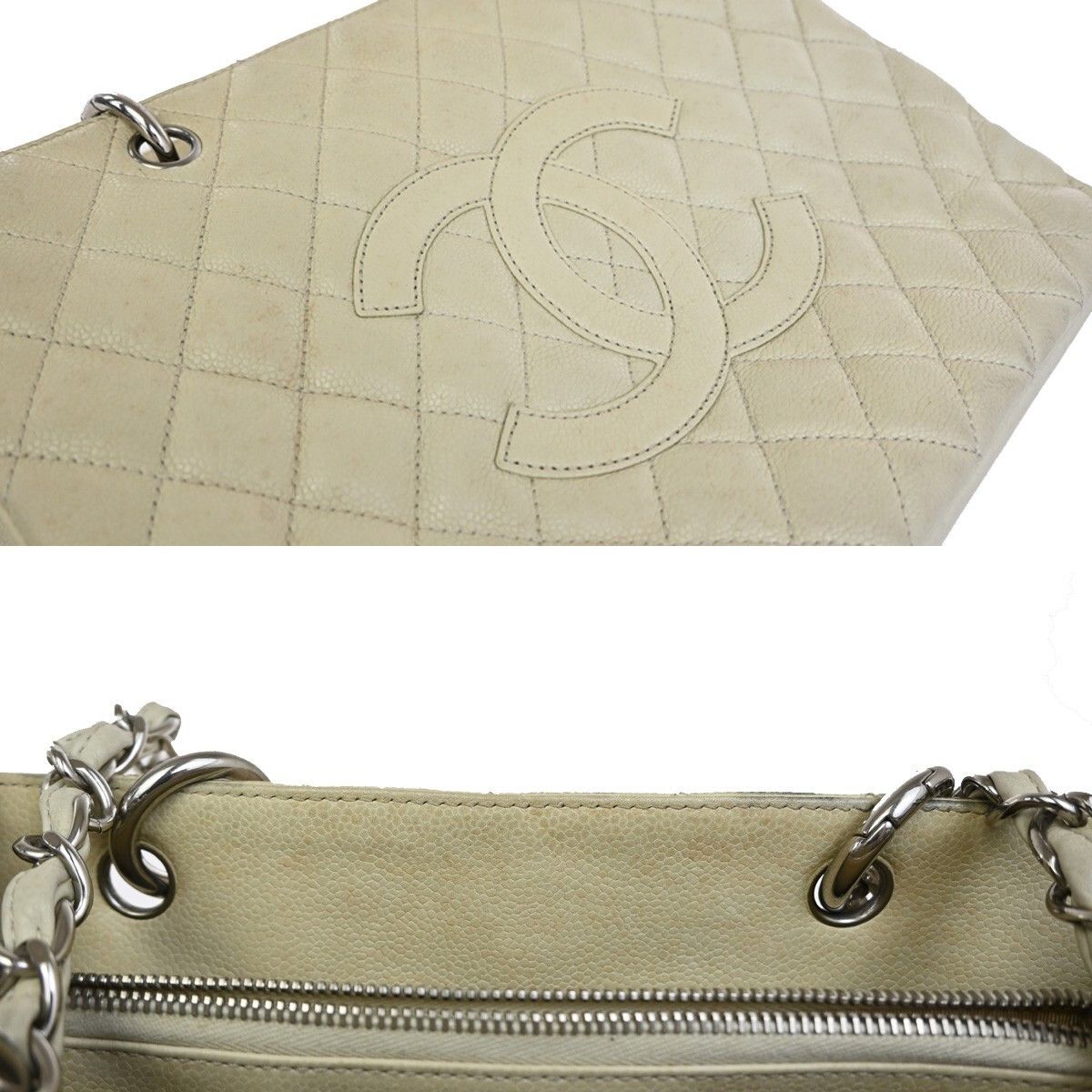 Chanel Chanel Grand Shopping Tote Quilted Calfskin Size ONE SIZE - 12 Thumbnail