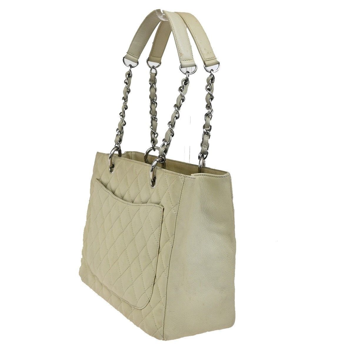 Chanel Chanel Grand Shopping Tote Quilted Calfskin Size ONE SIZE - 4 Thumbnail