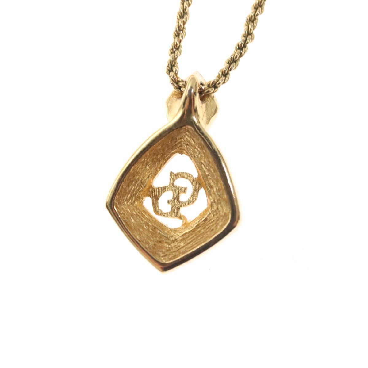 Dior Christian Dior CD Pendant Necklace Metal and Crystals Size ONE SIZE - 4 Thumbnail