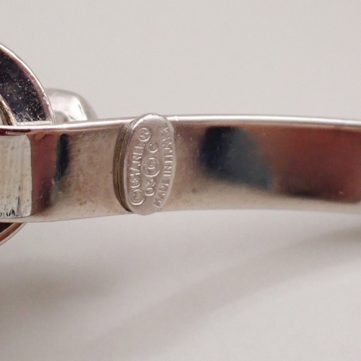 Chanel Chanel CC Logo Mirror Bangle Bracelet Metal and Plastic Size ONE SIZE - 10 Thumbnail