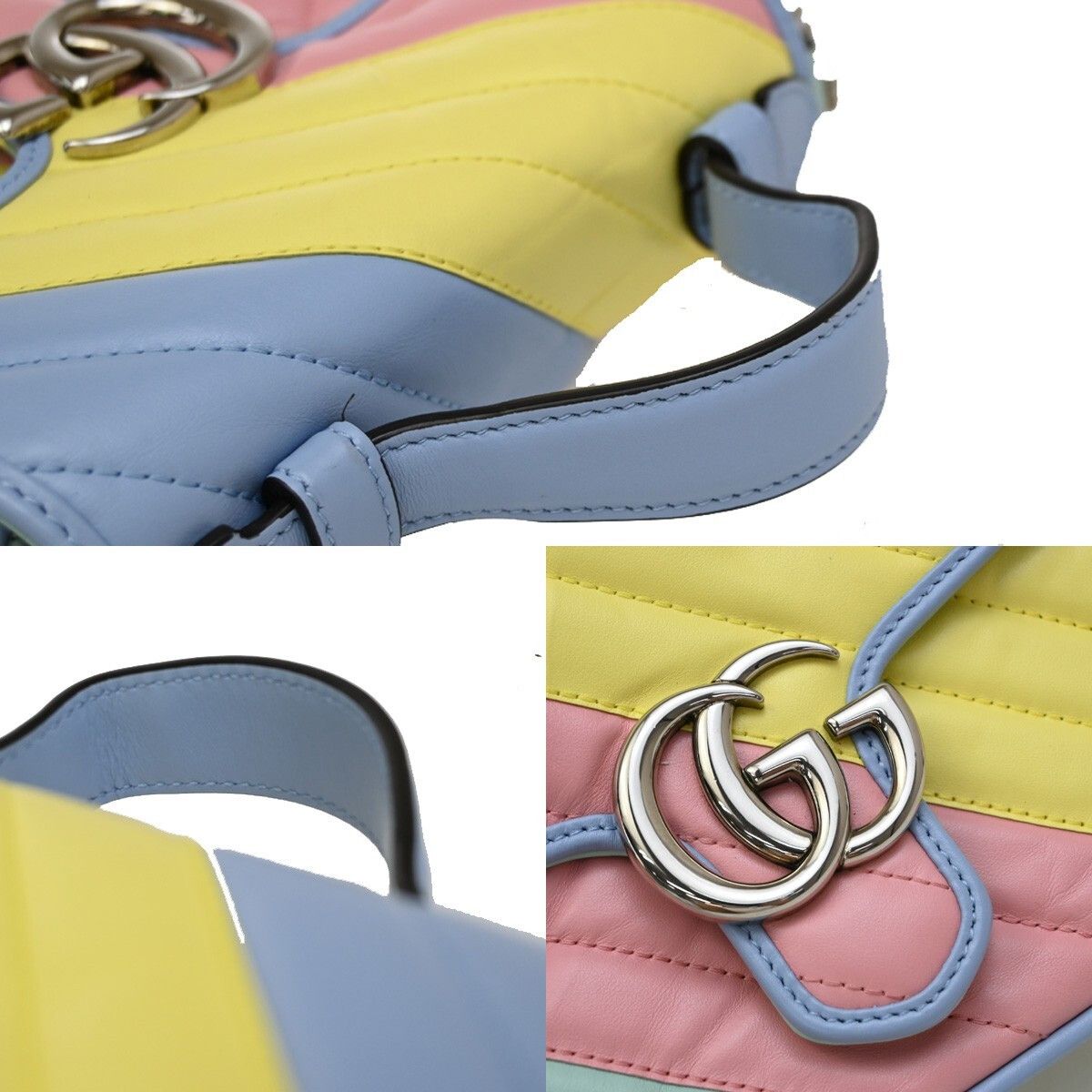 Gucci Gucci GG Marmont Top Handle Bag Leather Size ONE SIZE - 11 Thumbnail