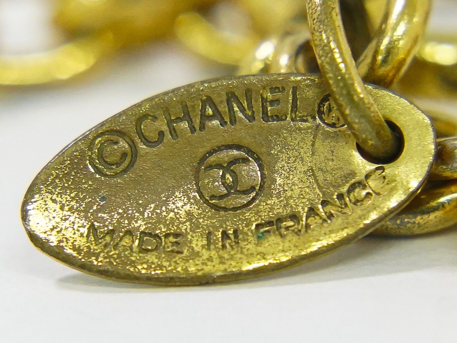 Chanel Chanel Vintage CC Pendent Necklace Plated Metal Size ONE SIZE - 4 Thumbnail