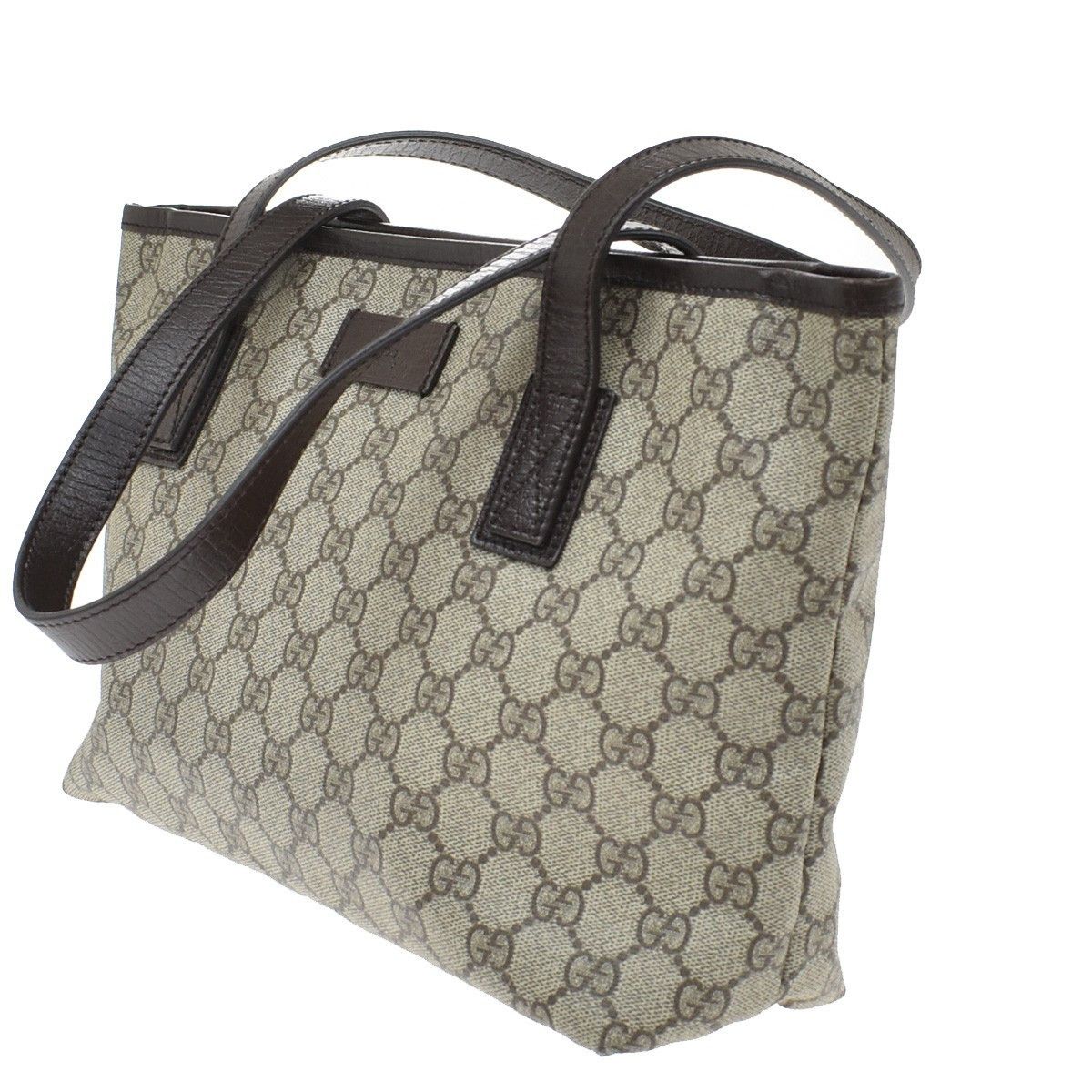 Gucci Gucci Plus Tote GG Coated Canvas with Leather Size ONE SIZE - 3 Thumbnail