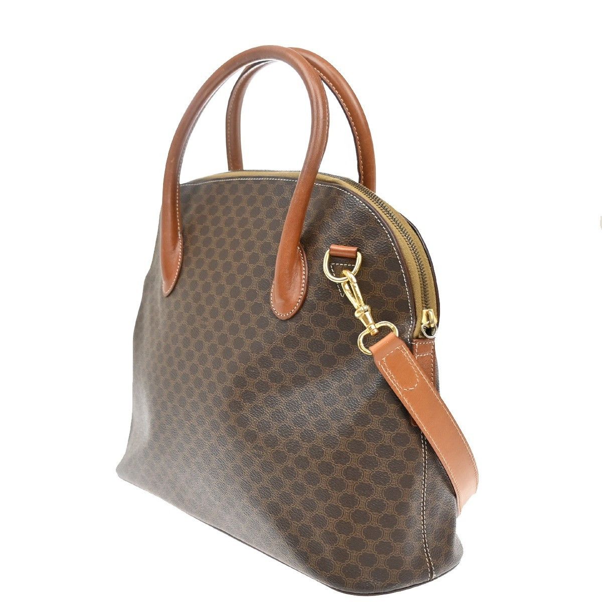 Celine Celine Vintage Macadam Handbag Macadam Size ONE SIZE - 4 Thumbnail