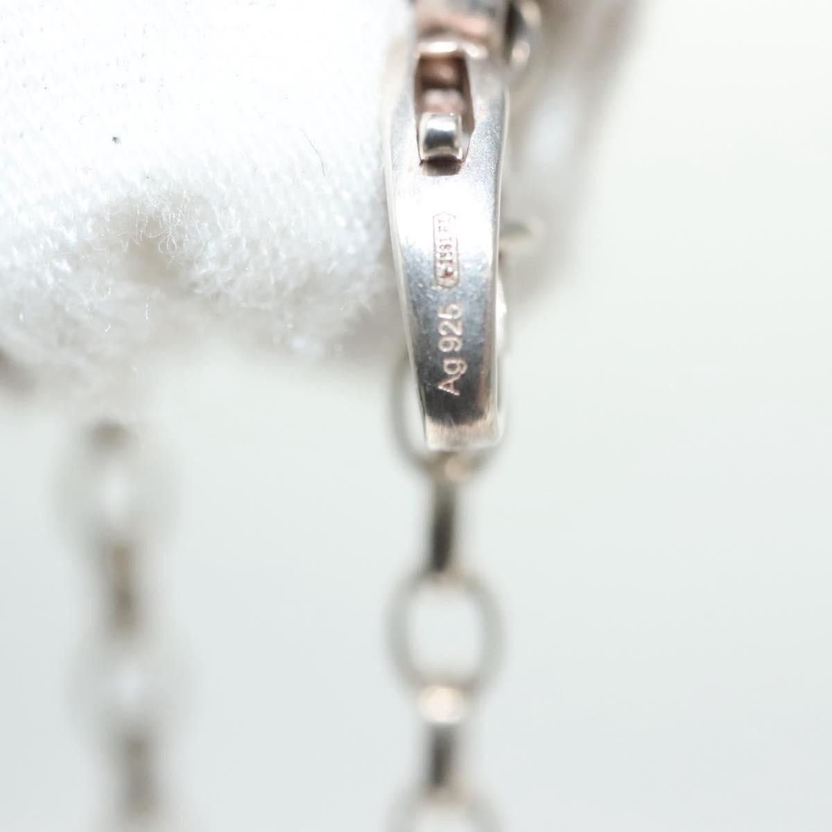 Gucci Gucci Engraved Interlocking G Chain Link Pendant Necklace Sterling Silver Size ONE SIZE - 8 Thumbnail