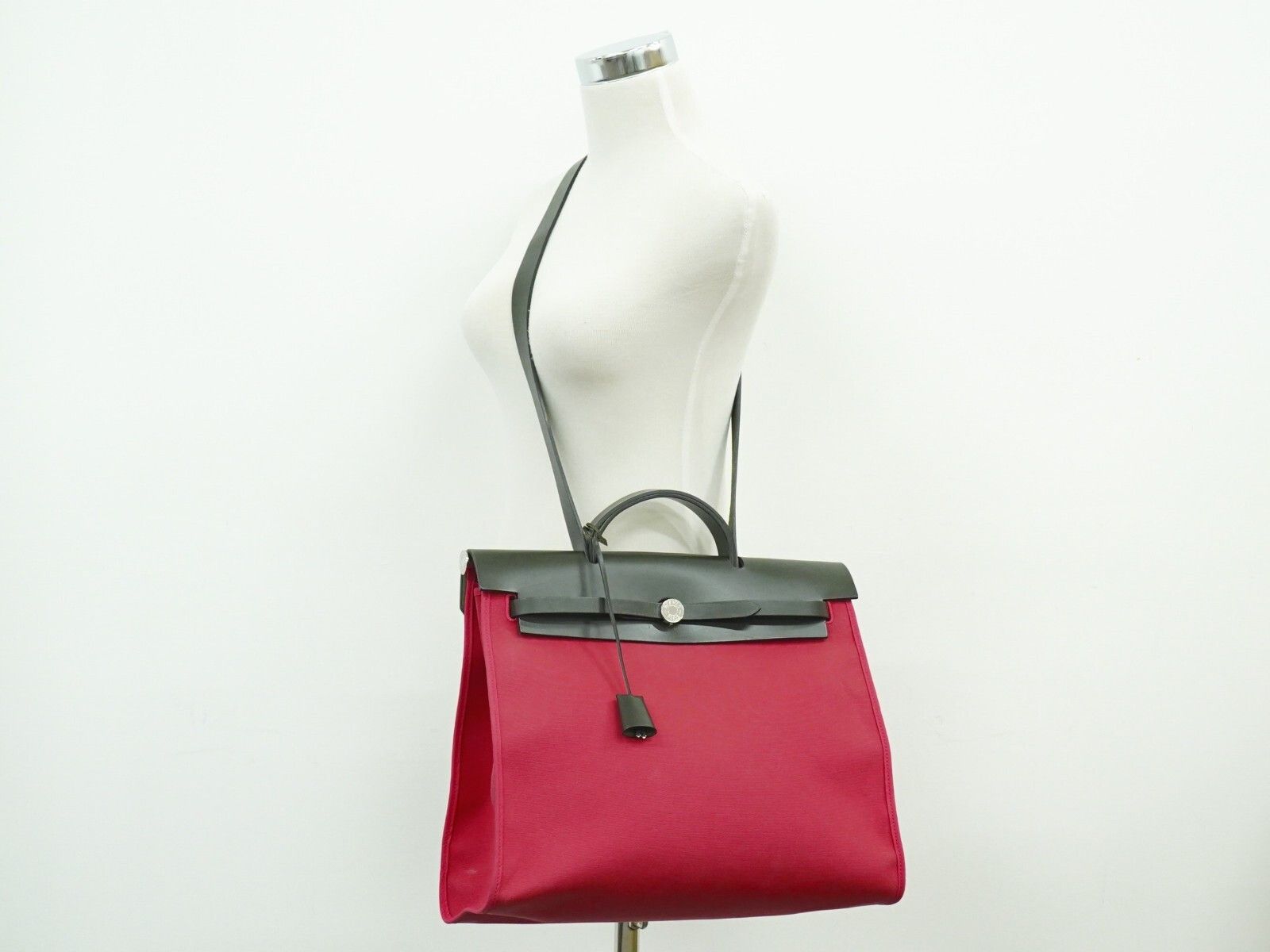 Hermes Hermes Herbag Zip Toile and Leather Size ONE SIZE - 10 Thumbnail