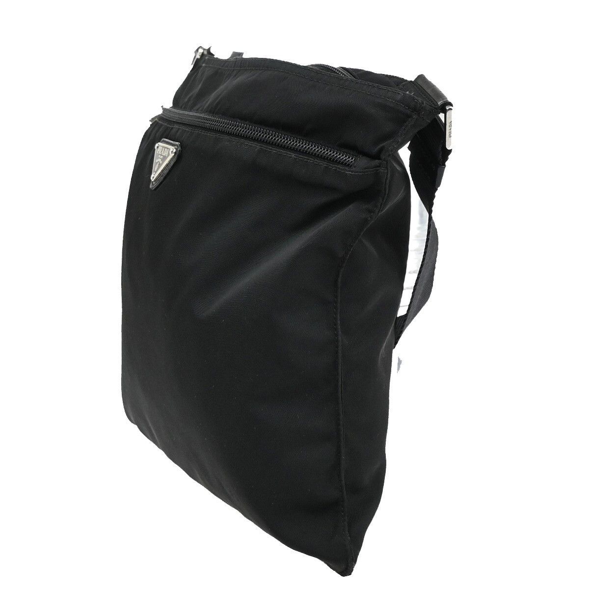 Prada Prada Front Pocket Messenger Bag Tessuto with Leather Size ONE SIZE - 3 Thumbnail