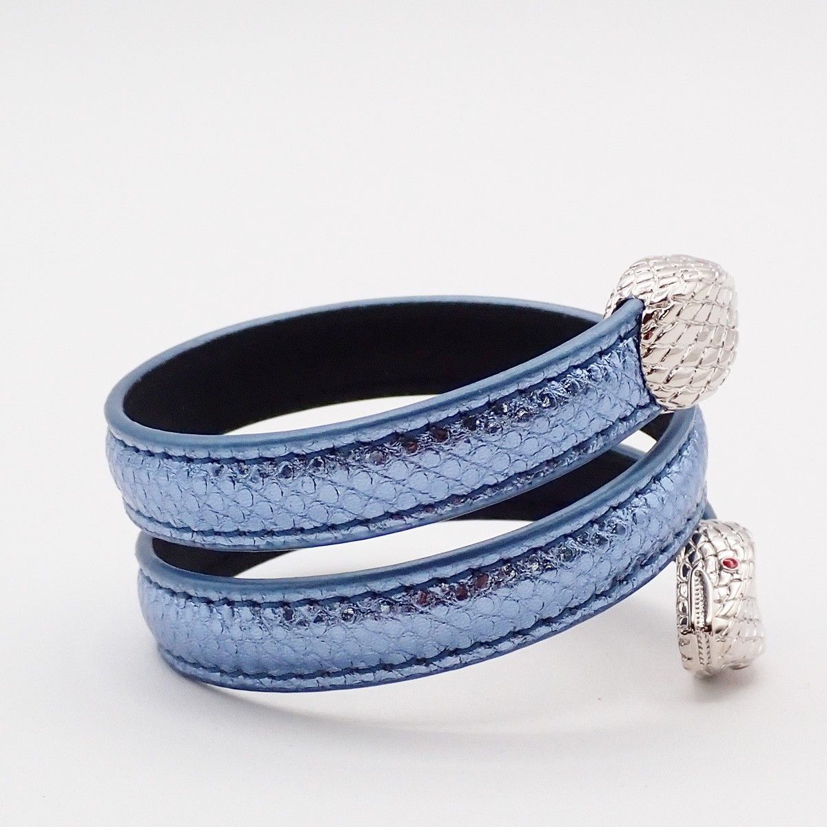Bvlgari Bvlgari Serpenti Forever Double Wrap Bracelet Leather Size ONE SIZE - 4 Thumbnail