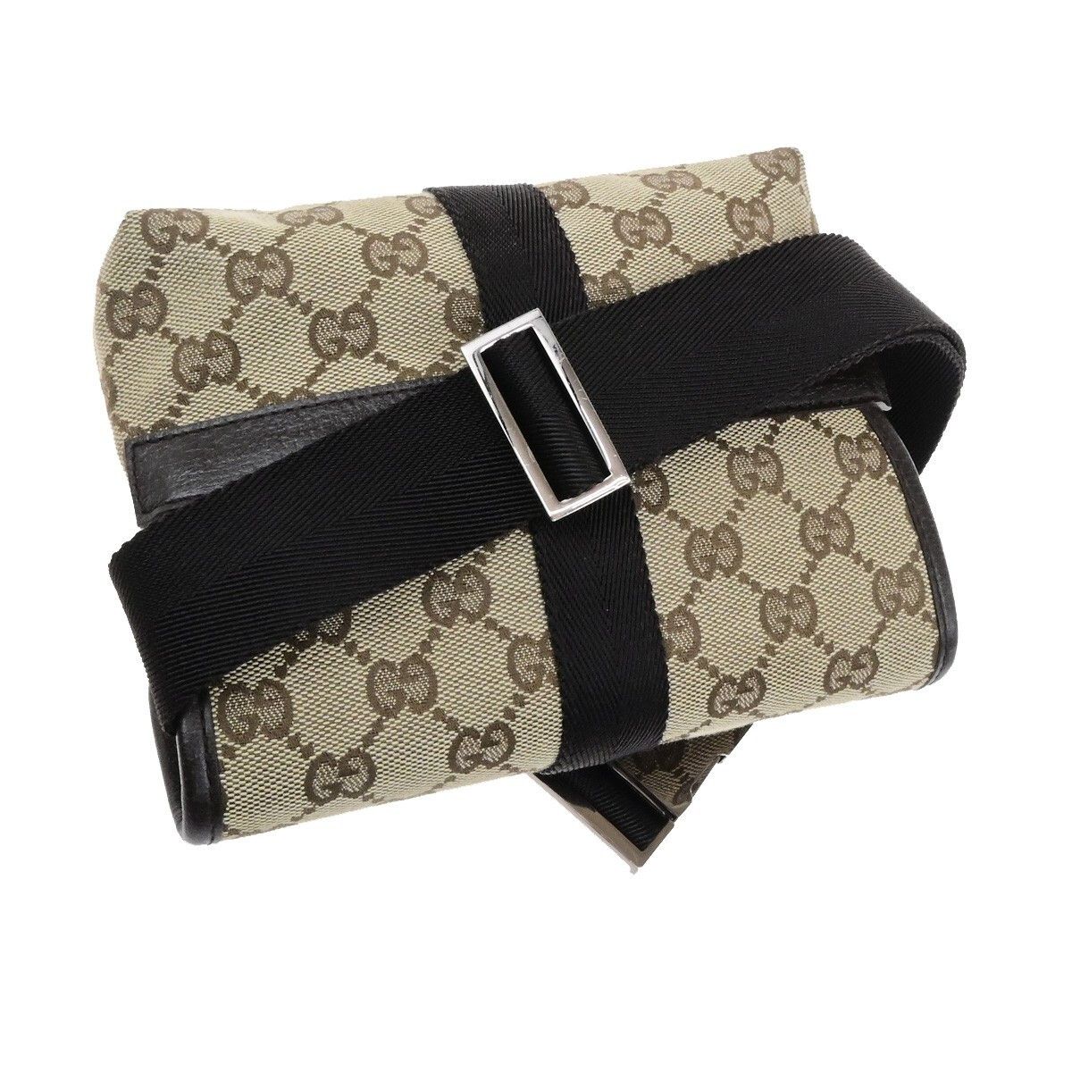 Gucci Gucci Buckle Belt Bag GG Canvas Size ONE SIZE - 14 Thumbnail