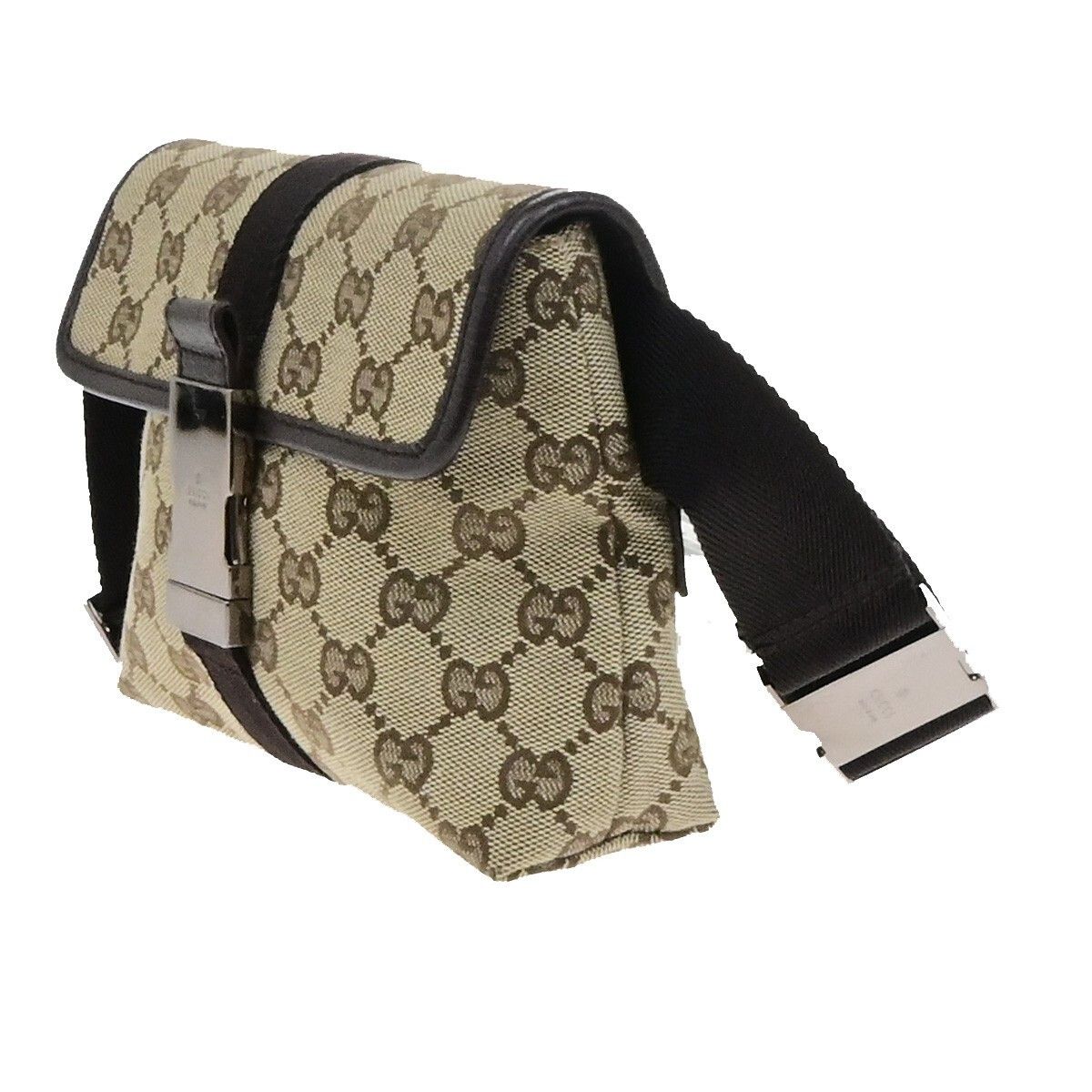 Gucci Gucci Buckle Belt Bag GG Canvas Size ONE SIZE - 3 Thumbnail