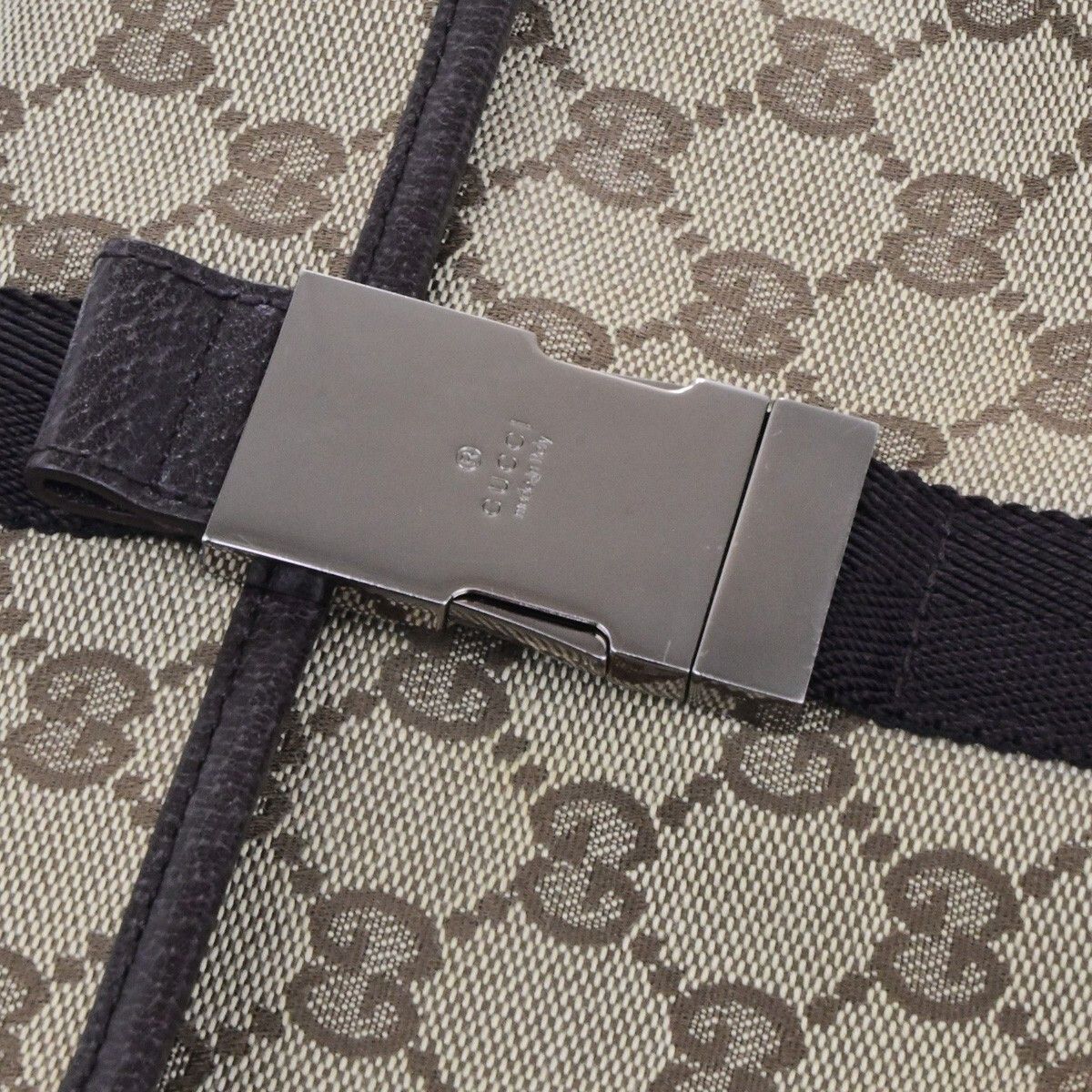 Gucci Gucci Buckle Belt Bag GG Canvas Size ONE SIZE - 6 Thumbnail