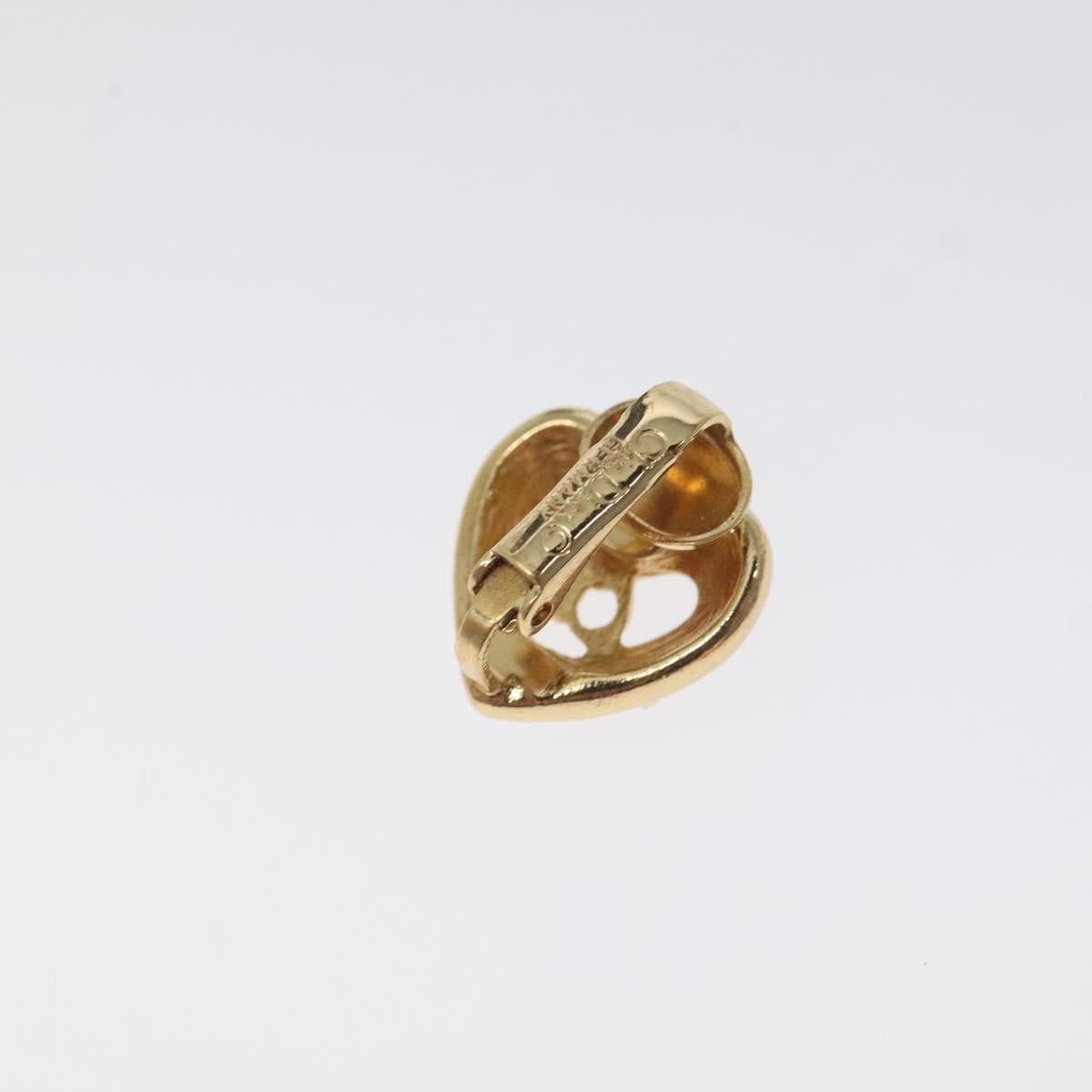 Dior Christian Dior CD Heart Clip-on Earrings Metal and Crystals Size ONE SIZE - 6 Thumbnail