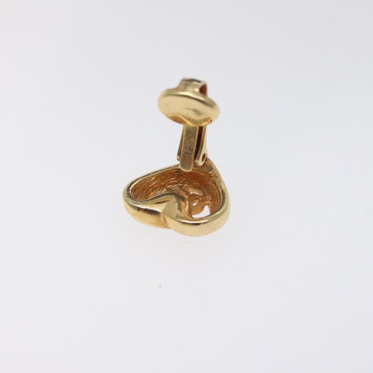 Dior Christian Dior CD Heart Clip-on Earrings Metal and Crystals Size ONE SIZE - 4 Thumbnail