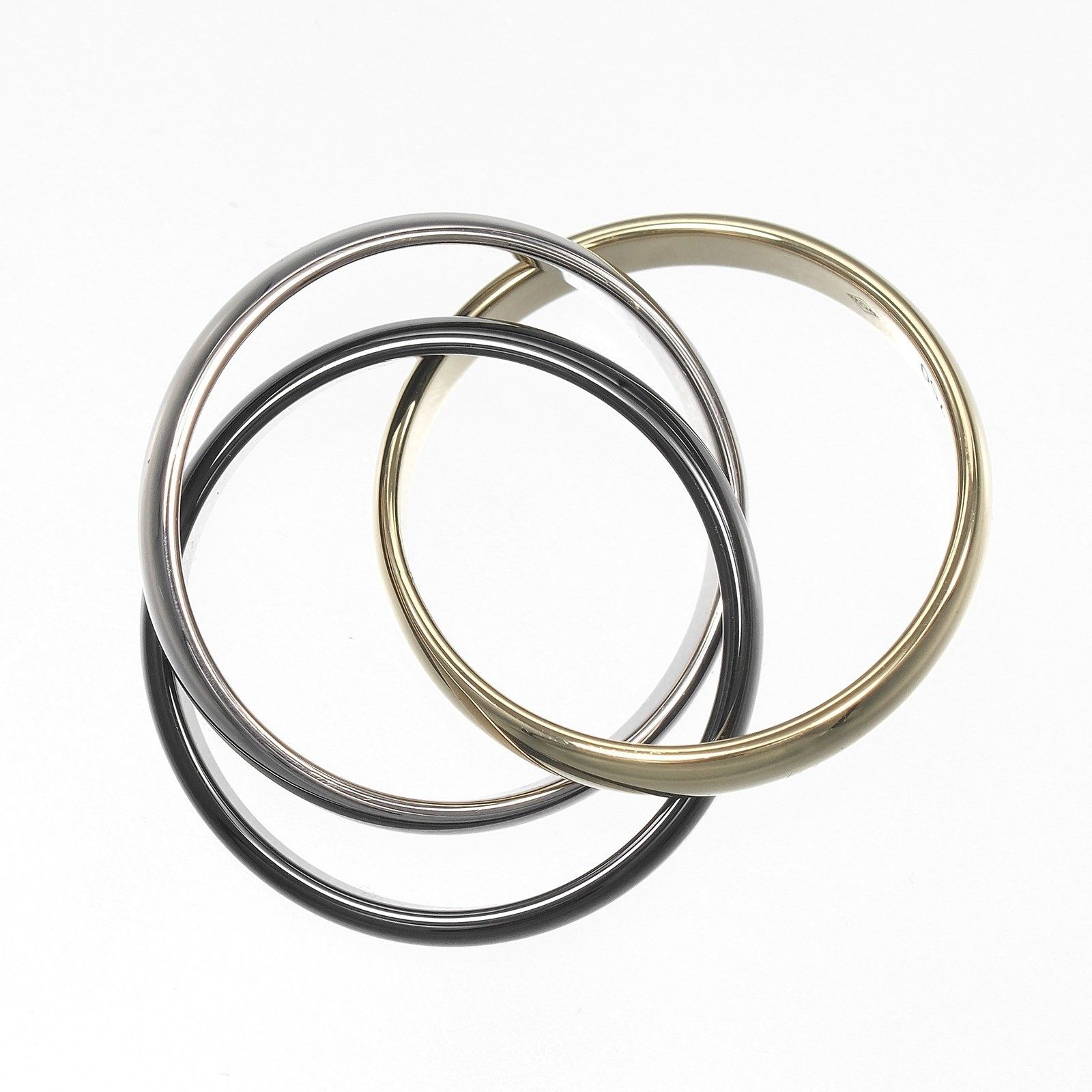 Cartier Cartier Trinity Ring 18 yellow gold / K18 white gold / ceramic Size ONE SIZE - 6 Thumbnail