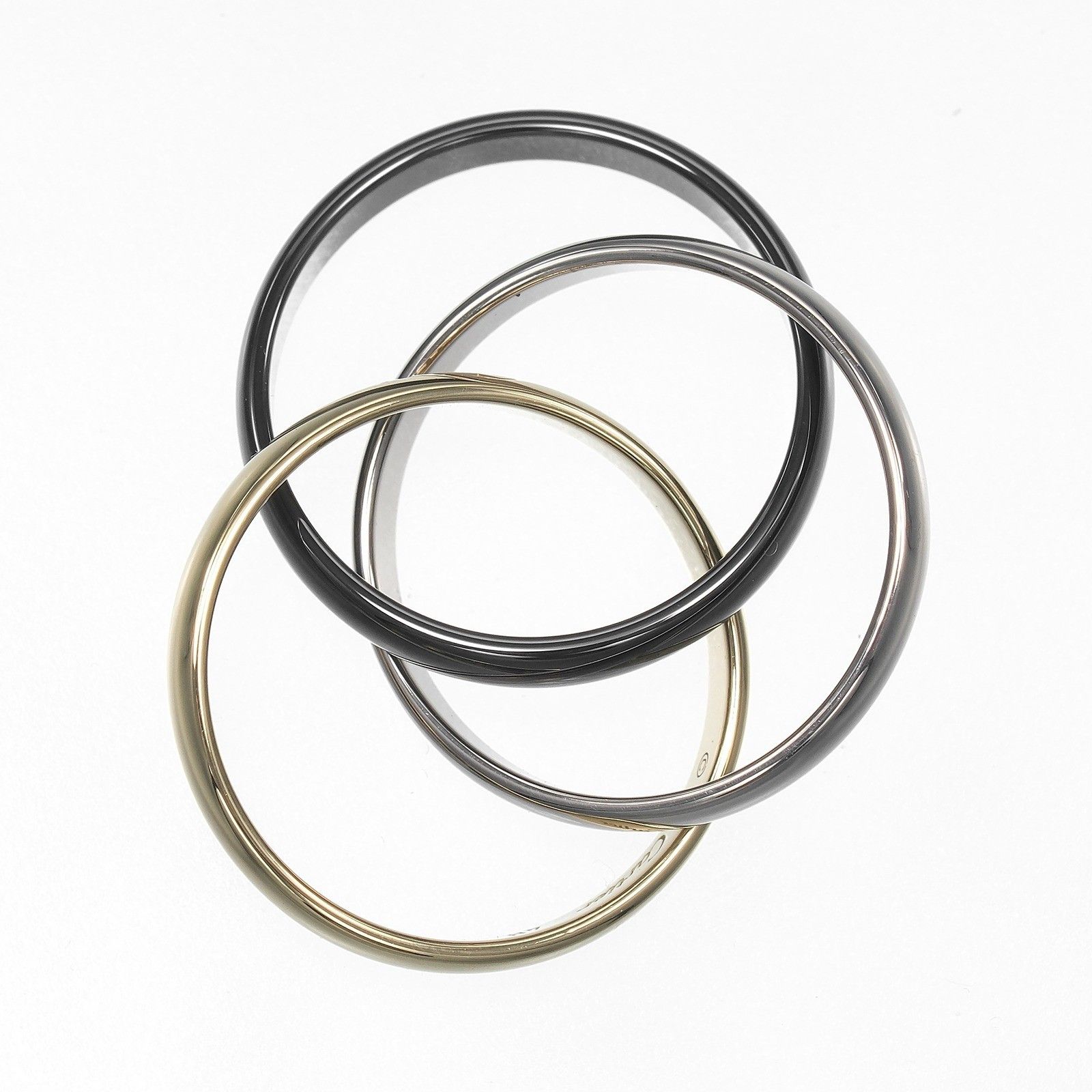 Cartier Cartier Trinity Ring 18 yellow gold / K18 white gold / ceramic Size ONE SIZE - 5 Thumbnail