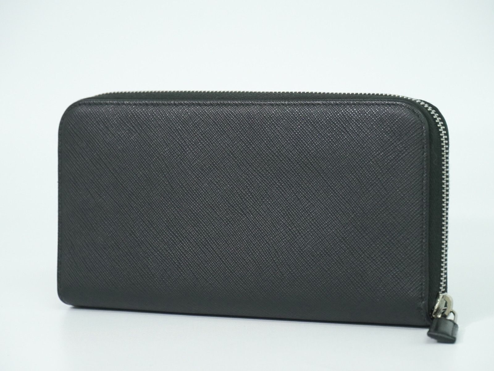 Prada Prada Zip Around Organizer Wallet Saffiano Leather with Applique Size ONE SIZE - 2 Thumbnail