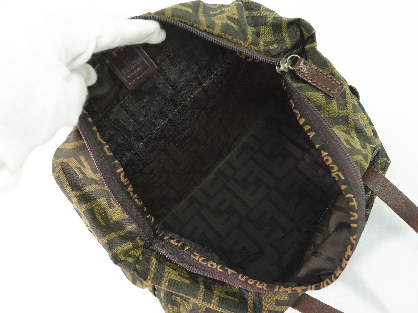 Fendi Fendi Vintage Zucca Handbag Zucca Size ONE SIZE - 3 Thumbnail