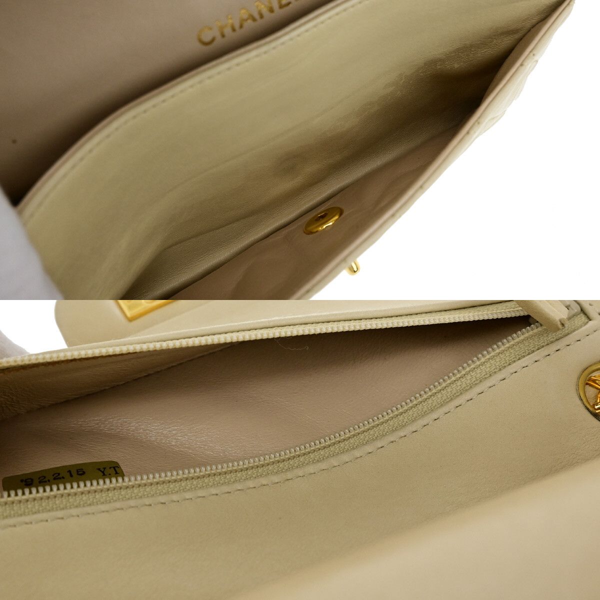Chanel Chanel Vintage Classic Double Flap Bag Quilted Lambskin Size ONE SIZE - 17 Thumbnail