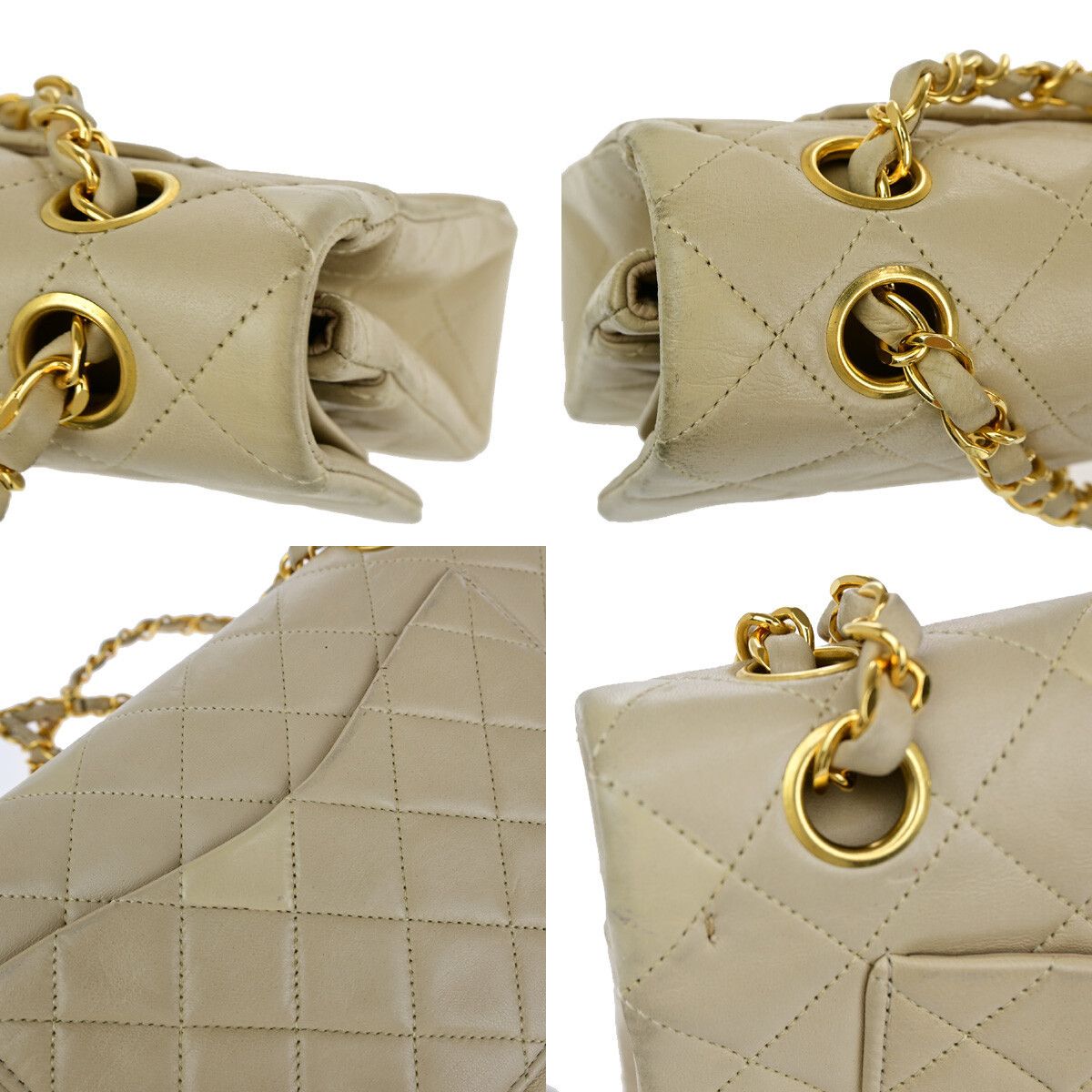Chanel Chanel Vintage Classic Double Flap Bag Quilted Lambskin Size ONE SIZE - 19 Thumbnail