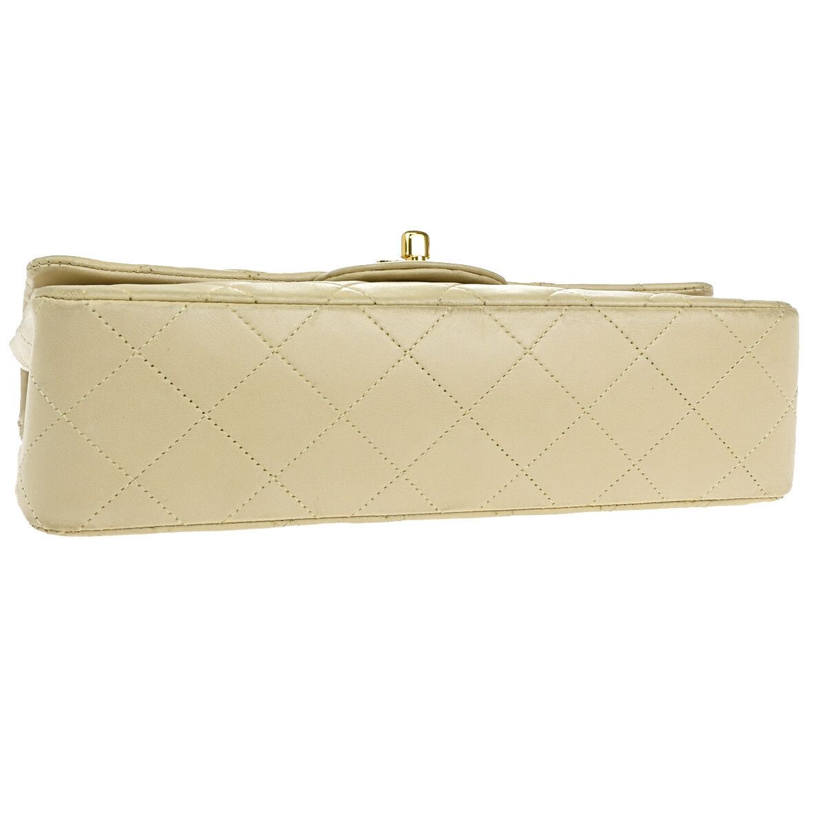 Chanel Chanel Vintage Classic Double Flap Bag Quilted Lambskin Size ONE SIZE - 12 Thumbnail