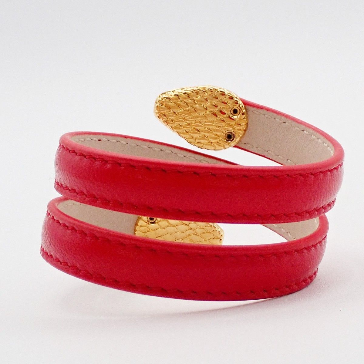 Bvlgari Bvlgari Serpenti Forever Double Wrap Bracelet Leather Size ONE SIZE - 2 Thumbnail