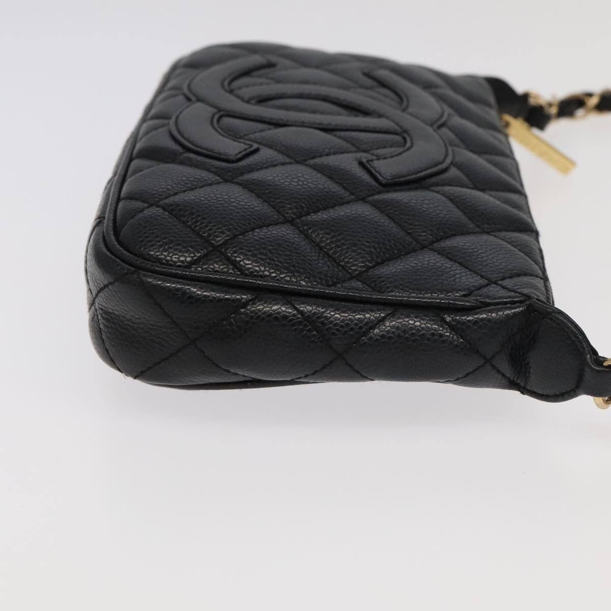 Chanel Chanel Timeless CC Chain Pochette Quilted Caviar Size ONE SIZE - 3 Thumbnail