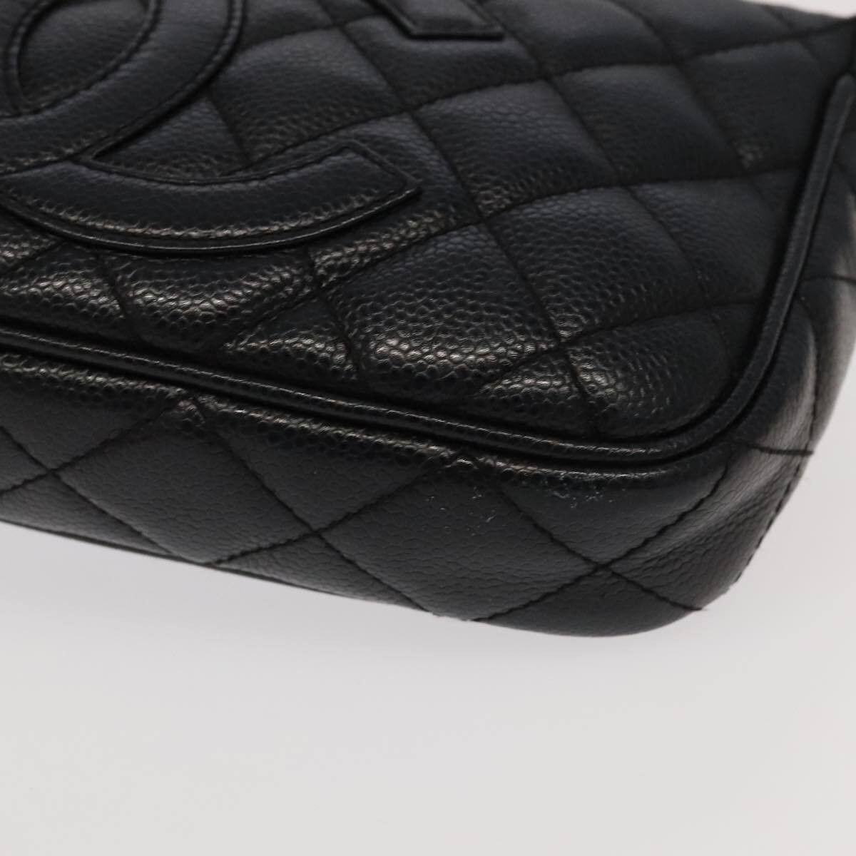 Chanel Chanel Timeless CC Chain Pochette Quilted Caviar Size ONE SIZE - 8 Thumbnail