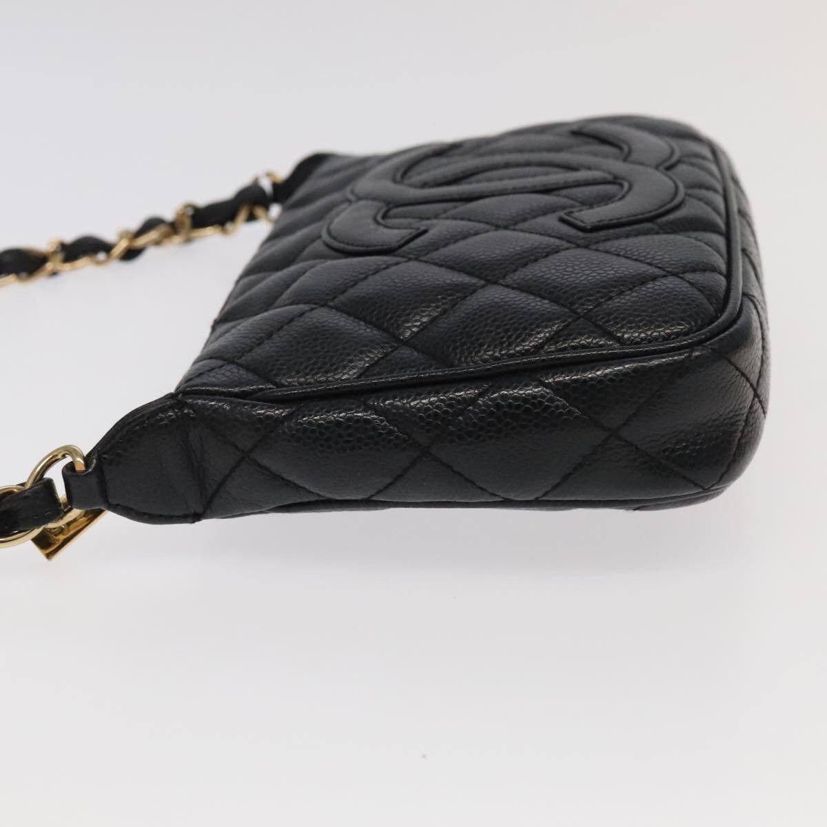 Chanel Chanel Timeless CC Chain Pochette Quilted Caviar Size ONE SIZE - 4 Thumbnail