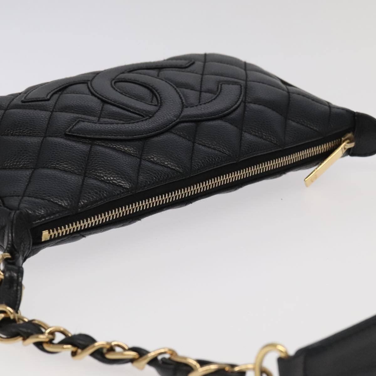 Chanel Chanel Timeless CC Chain Pochette Quilted Caviar Size ONE SIZE - 12 Thumbnail