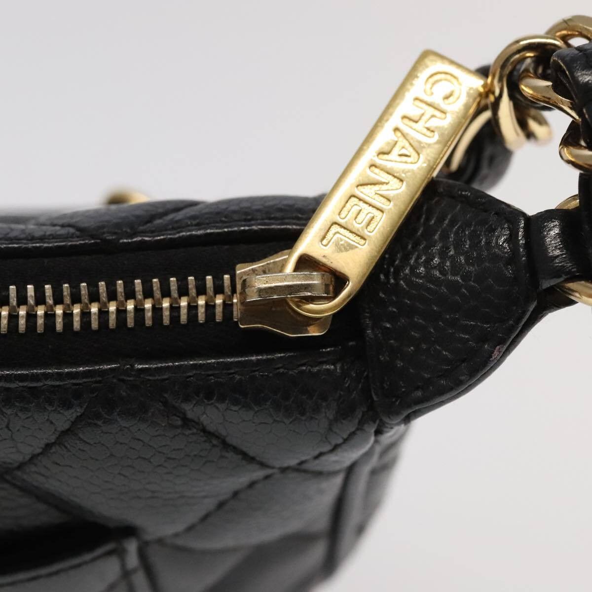 Chanel Chanel Timeless CC Chain Pochette Quilted Caviar Size ONE SIZE - 13 Thumbnail