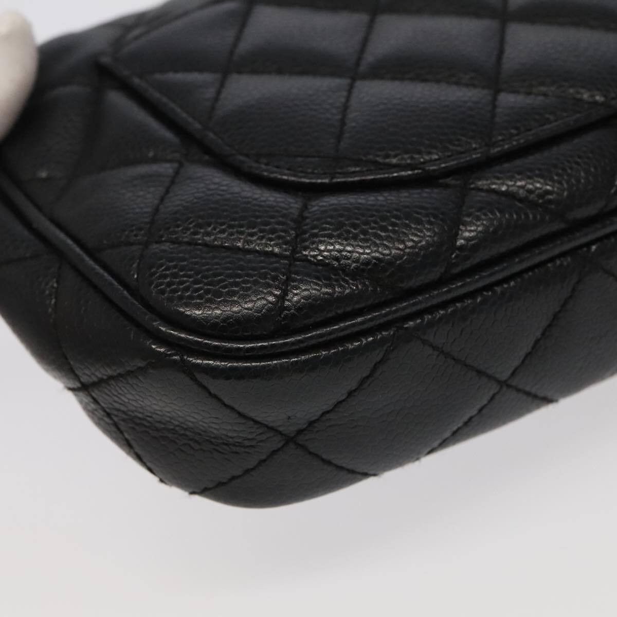 Chanel Chanel Timeless CC Chain Pochette Quilted Caviar Size ONE SIZE - 10 Thumbnail
