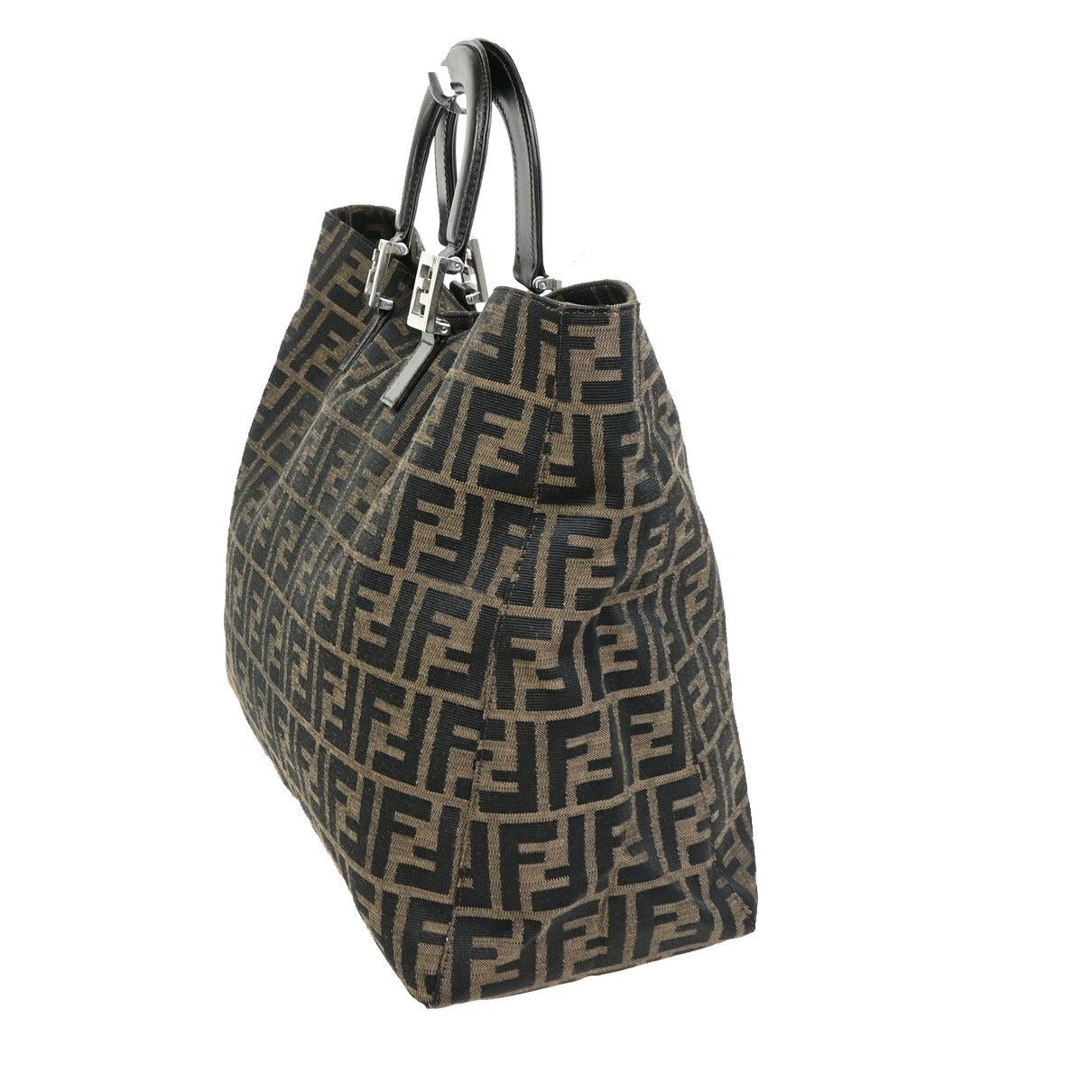Fendi Fendi Vintage FF Handle Tote Zucca Canvas Size ONE SIZE - 4 Thumbnail