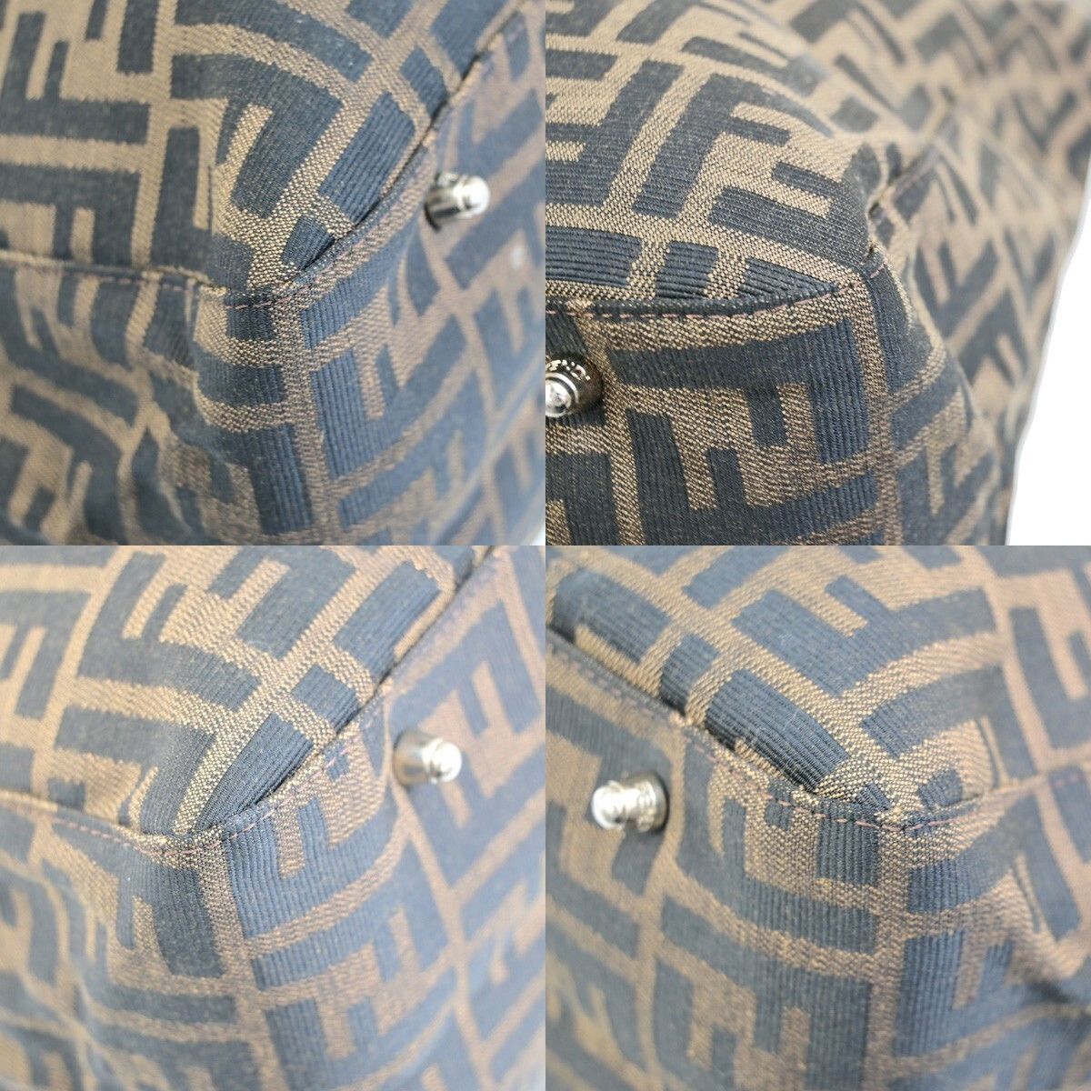 Fendi Fendi Vintage FF Handle Tote Zucca Canvas Size ONE SIZE - 9 Thumbnail