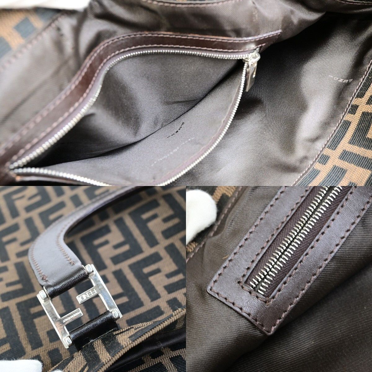 Fendi Fendi Vintage FF Handle Tote Zucca Canvas Size ONE SIZE - 10 Thumbnail