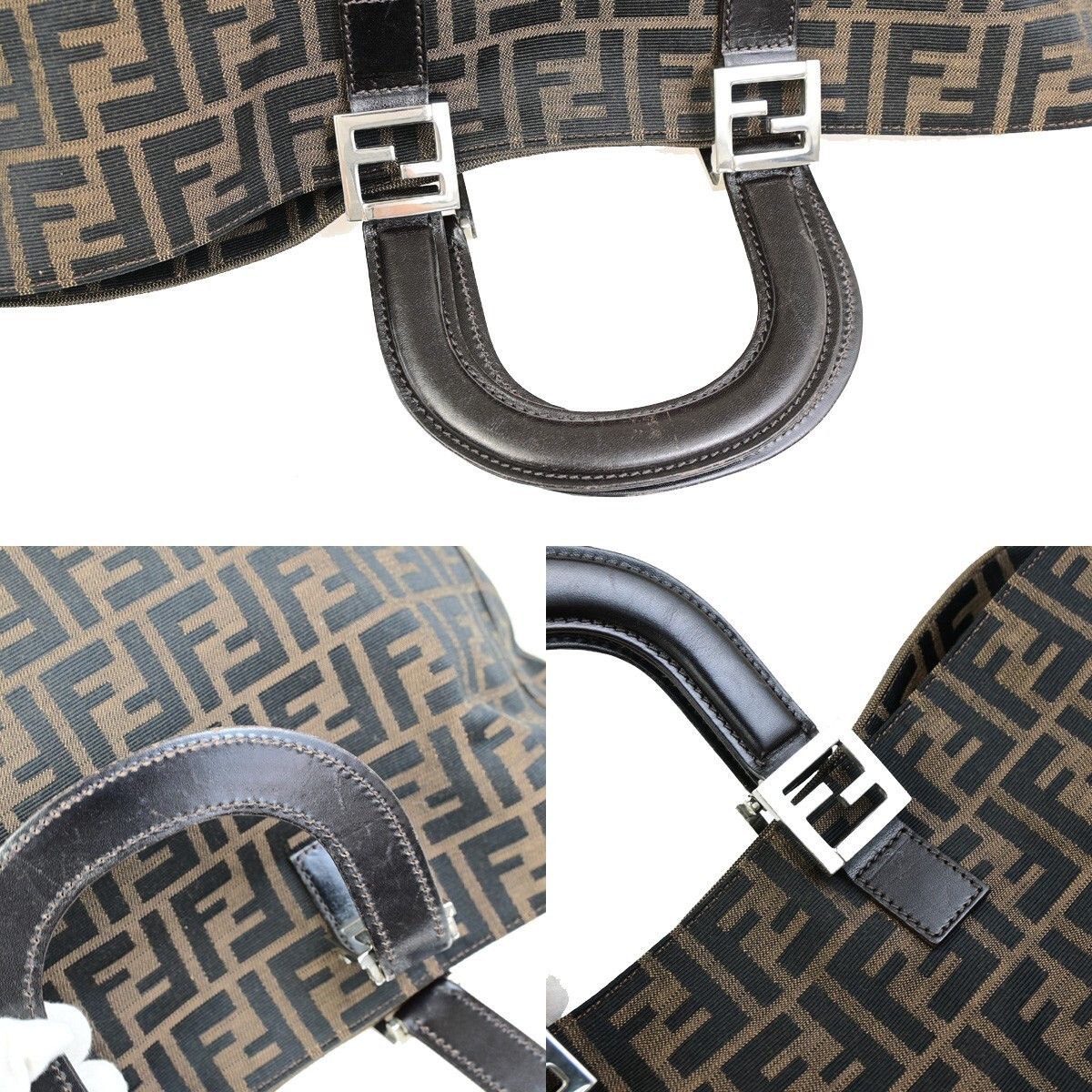 Fendi Fendi Vintage FF Handle Tote Zucca Canvas Size ONE SIZE - 8 Thumbnail