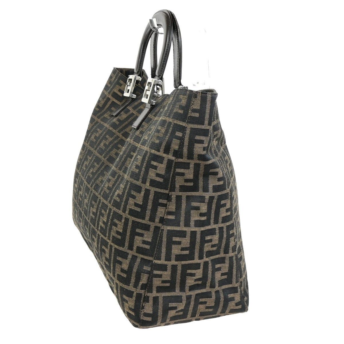 Fendi Fendi Vintage FF Handle Tote Zucca Canvas Size ONE SIZE - 3 Thumbnail