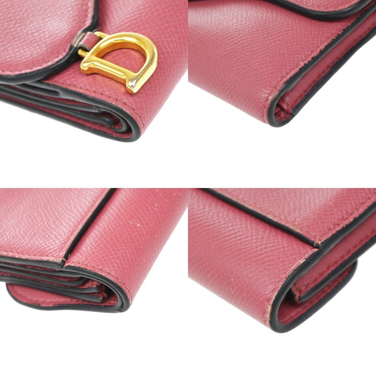 Dior Christian Dior Saddle Trifold Flap Wallet Leather Size ONE SIZE - 8 Thumbnail