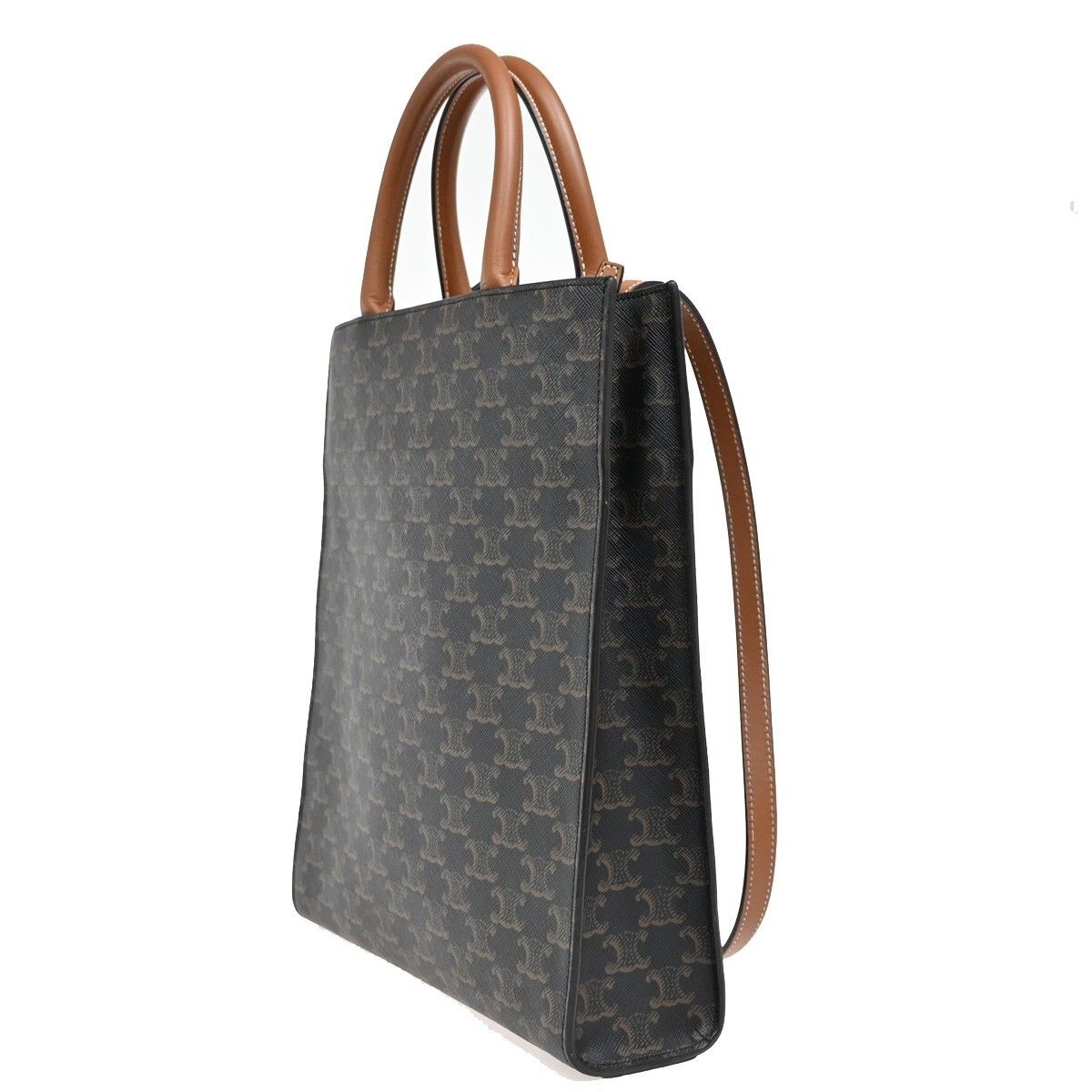 Celine Celine Vertical Cabas Tote Triomphe Coated Canvas Size ONE SIZE - 4 Thumbnail