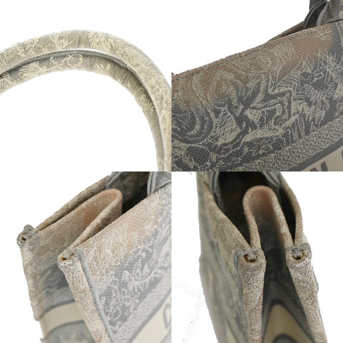 Dior Christian Dior Book Tote Embroidered Canvas Size ONE SIZE - 12 Thumbnail