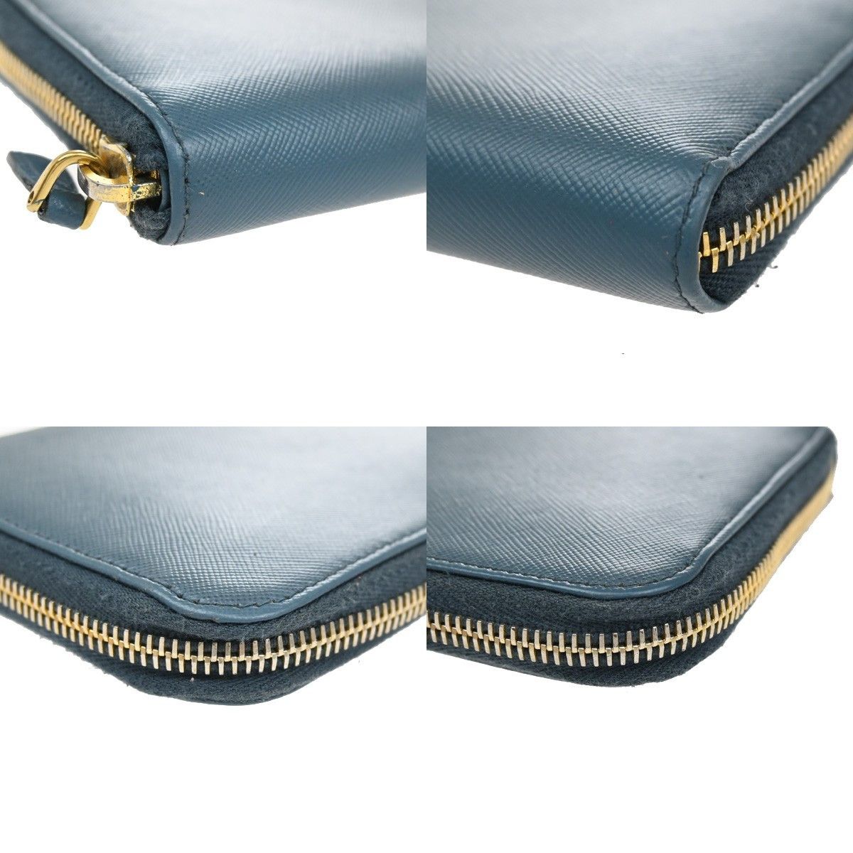 Prada Prada Zip Around Tab Wallet Saffiano Leather Size ONE SIZE - 9 Thumbnail