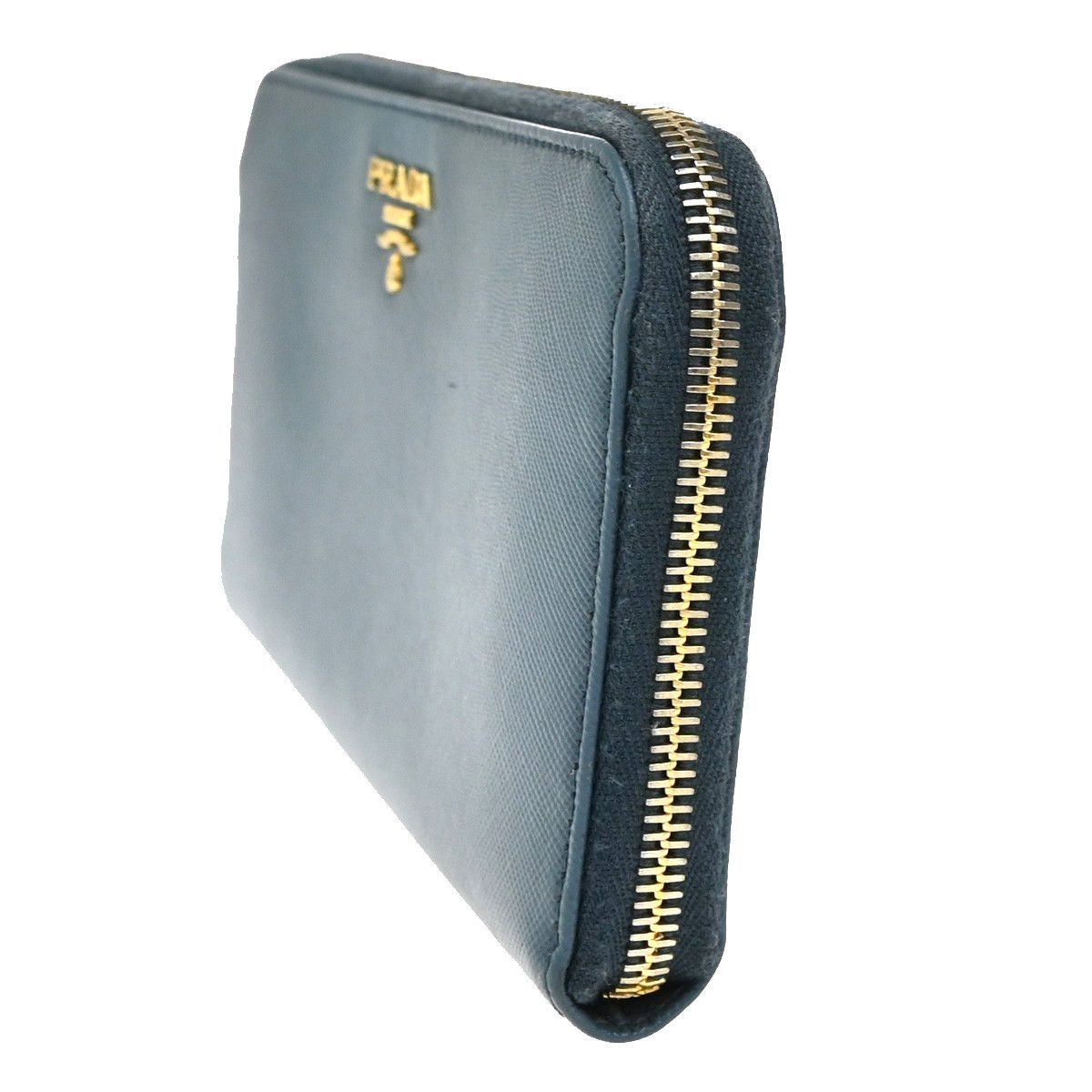 Prada Prada Zip Around Tab Wallet Saffiano Leather Size ONE SIZE - 3 Thumbnail