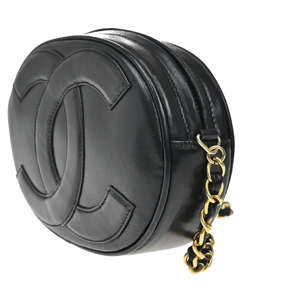Chanel Chanel Vintage CC Oval Chain Bag Leather Size ONE SIZE - 3 Thumbnail