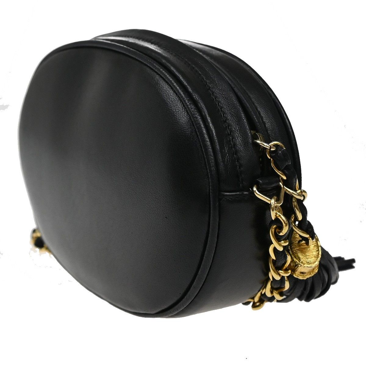 Chanel Chanel Vintage CC Oval Chain Bag Leather Size ONE SIZE - 4 Thumbnail