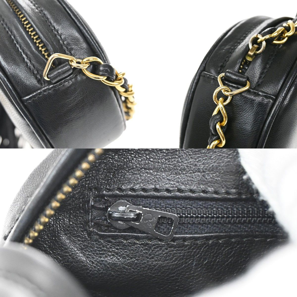 Chanel Chanel Vintage CC Oval Chain Bag Leather Size ONE SIZE - 12 Thumbnail