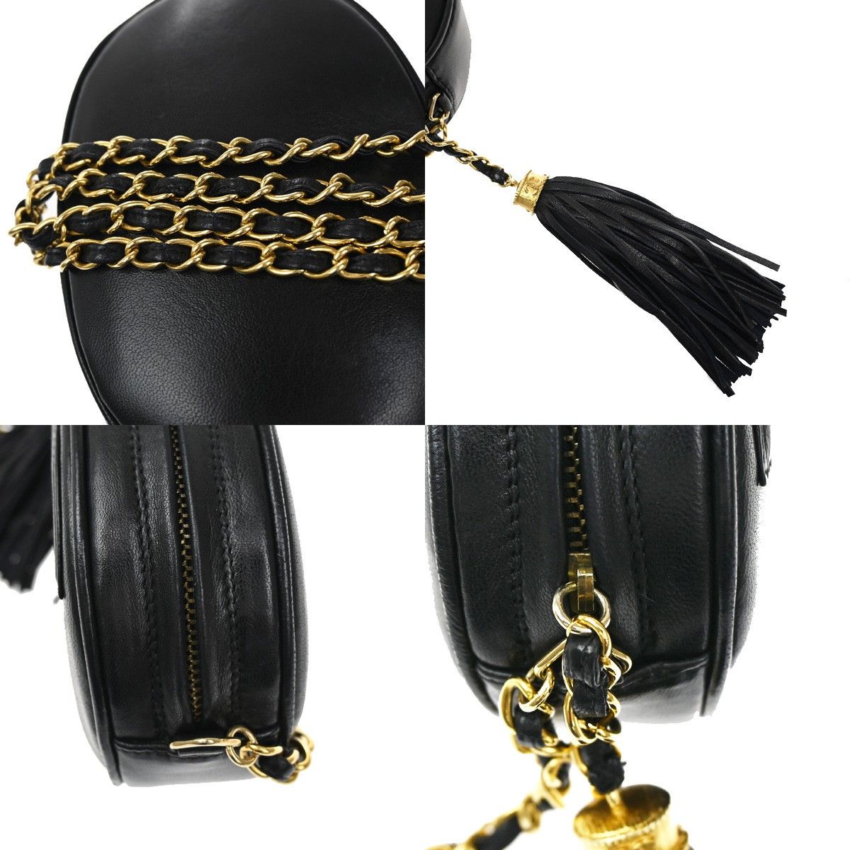 Chanel Chanel Vintage CC Oval Chain Bag Leather Size ONE SIZE - 11 Thumbnail