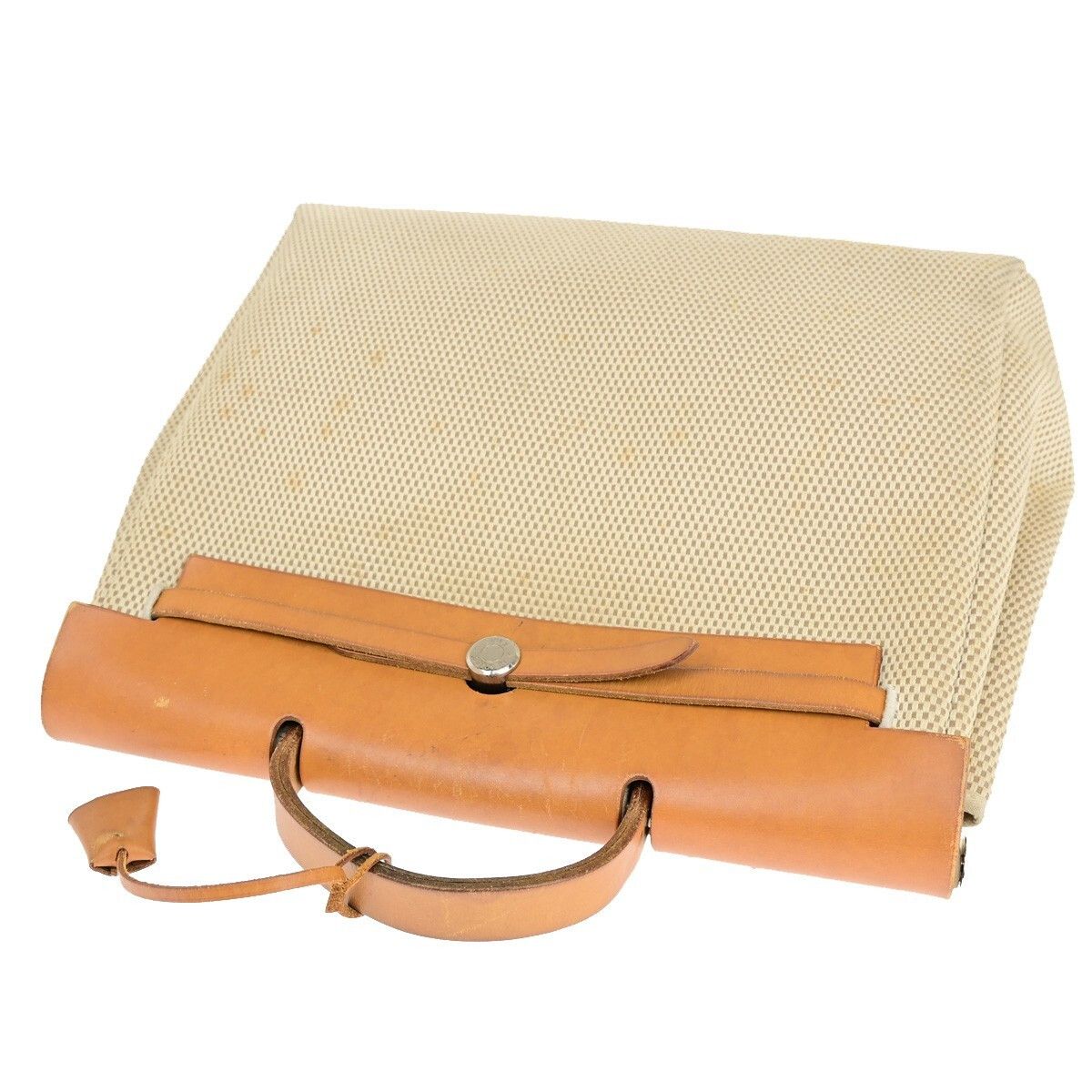 Hermes Hermes Herbag Zip Leather and Toile Size ONE SIZE - 10 Thumbnail