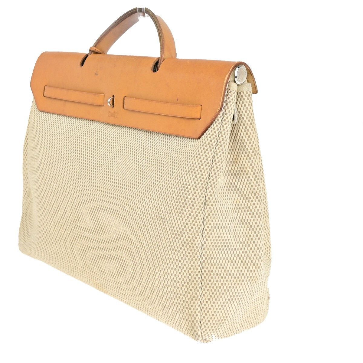 Hermes Hermes Herbag Zip Leather and Toile Size ONE SIZE - 4 Thumbnail