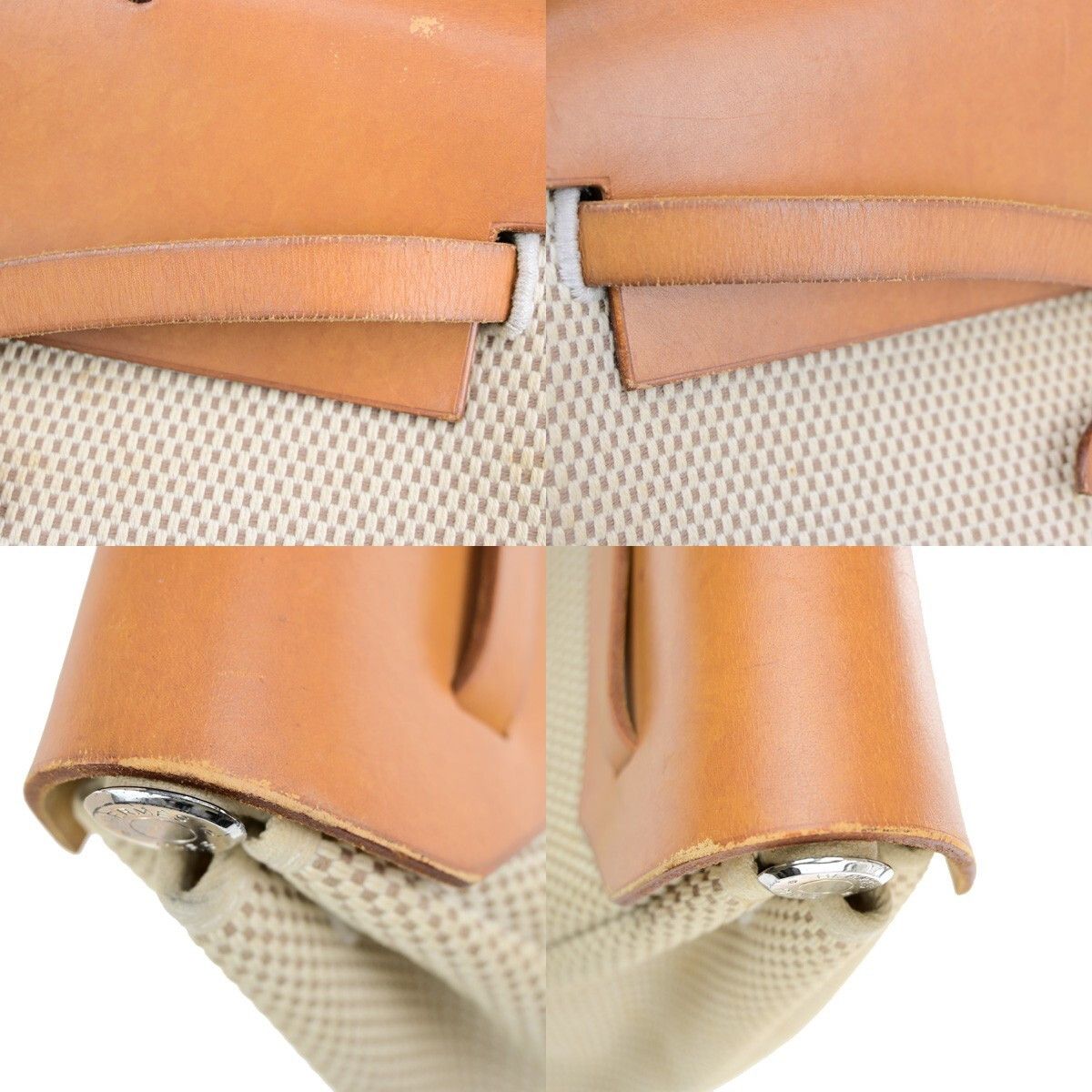 Hermes Hermes Herbag Zip Leather and Toile Size ONE SIZE - 13 Thumbnail