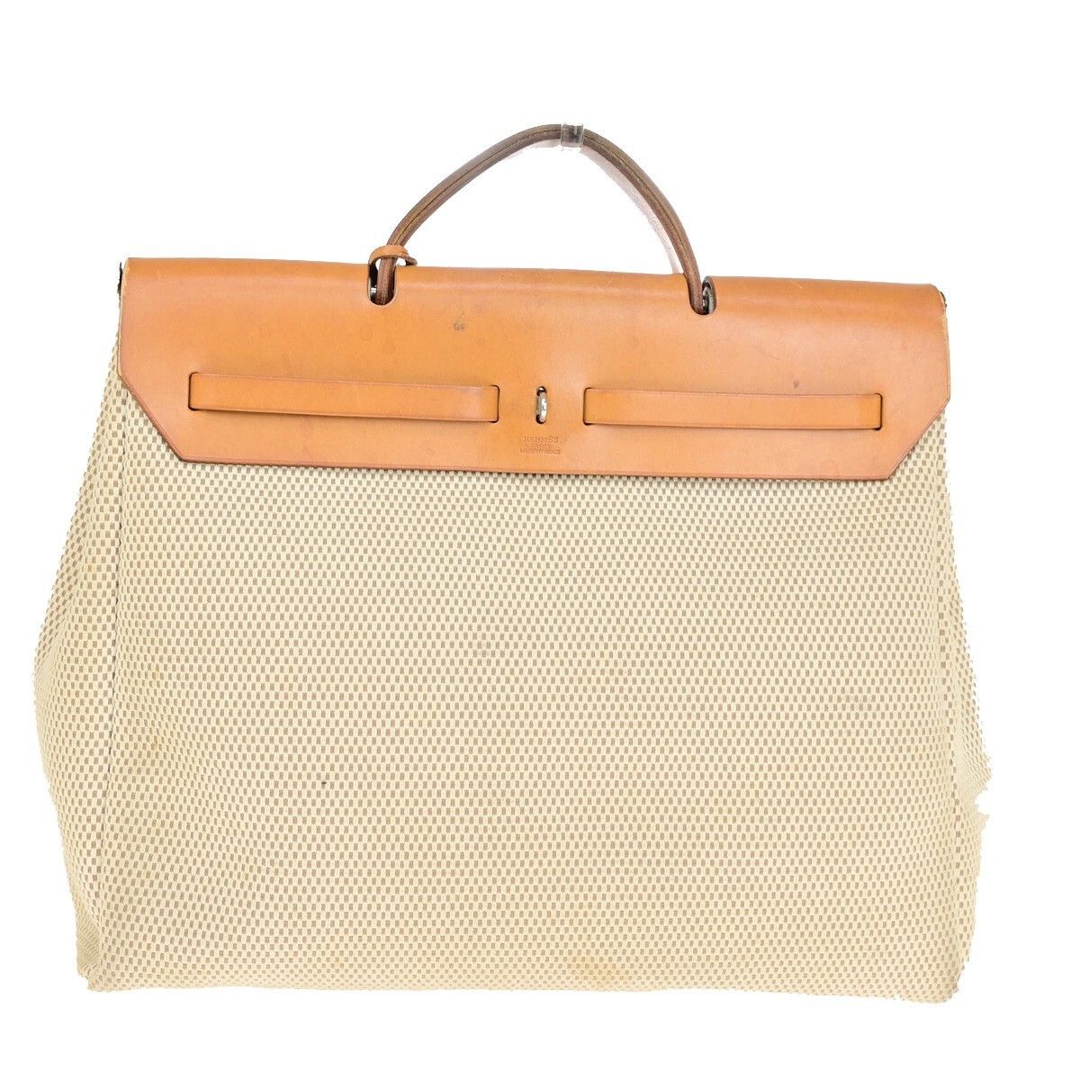 Hermes Hermes Herbag Zip Leather and Toile Size ONE SIZE - 2 Thumbnail